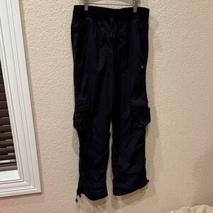 Black Cargo Pants- dance studio mid rise Lululemon